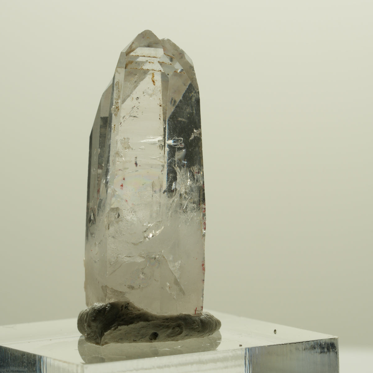 Seltene Skelett Phantom Amethyst mit Hämatit Streep Mine Goboboseb Namibia 30*16*14mm #14263