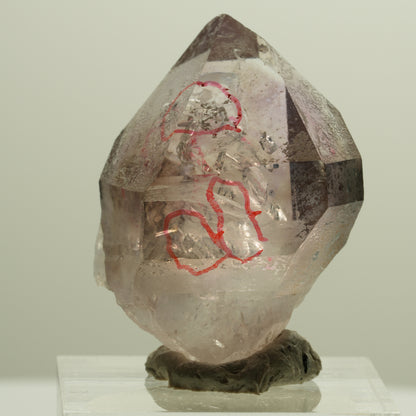 Enhydro Skelett Phantom Amethyst Zepter Spitze, 4x Blase Goboboseb, Namibia 33*26*17mm #14264