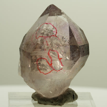 Enhydro Skelett Phantom Amethyst Zepter Spitze, 4x Blase Goboboseb, Namibia 33*26*17mm #14264