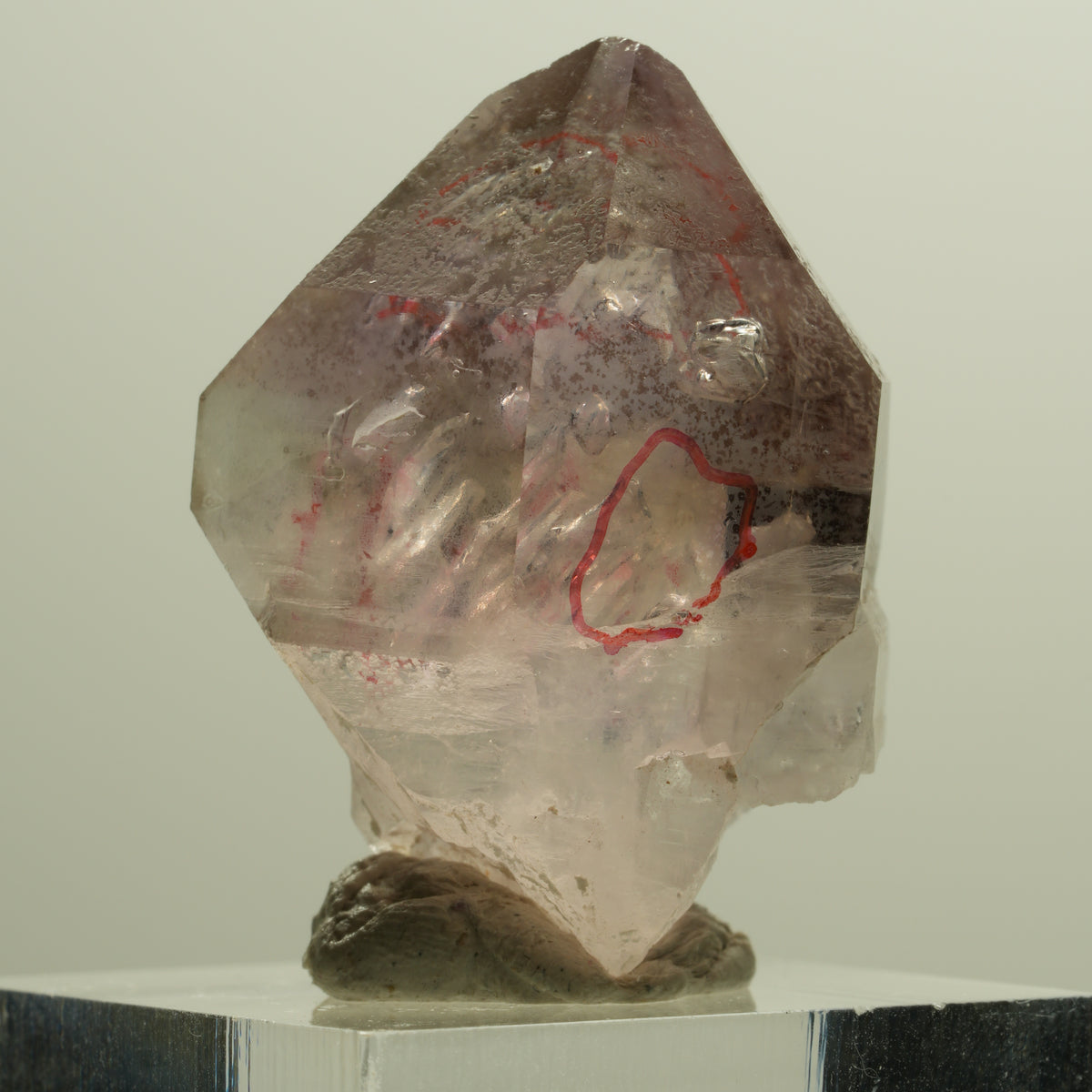 Enhydro Skelett Phantom Amethyst Zepter Spitze, 4x Blase Goboboseb, Namibia 33*26*17mm #14264