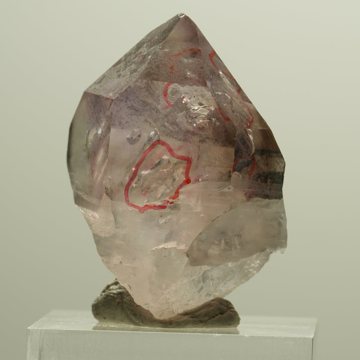 Enhydro Skelett Phantom Amethyst Zepter Spitze, 4x Blase Goboboseb, Namibia 33*26*17mm #14264