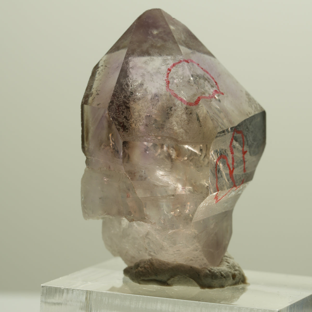 Enhydro Skelett Phantom Amethyst Zepter Spitze, 4x Blase Goboboseb, Namibia 33*26*17mm #14264