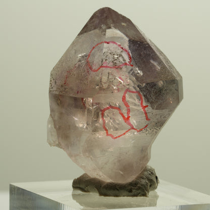 Enhydro Skelett Phantom Amethyst Zepter Spitze, 4x Blase Goboboseb, Namibia 33*26*17mm #14264