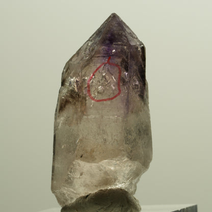Enhydro Skelett Phantom Amethyst Spitze, 2x Blase Goboboseb, Namibia 37*19*16mm #14265