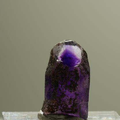 Seltene Skelett Phantom Amethyst Spitze Goboboseb, Namibia 19*11*8mm #14271