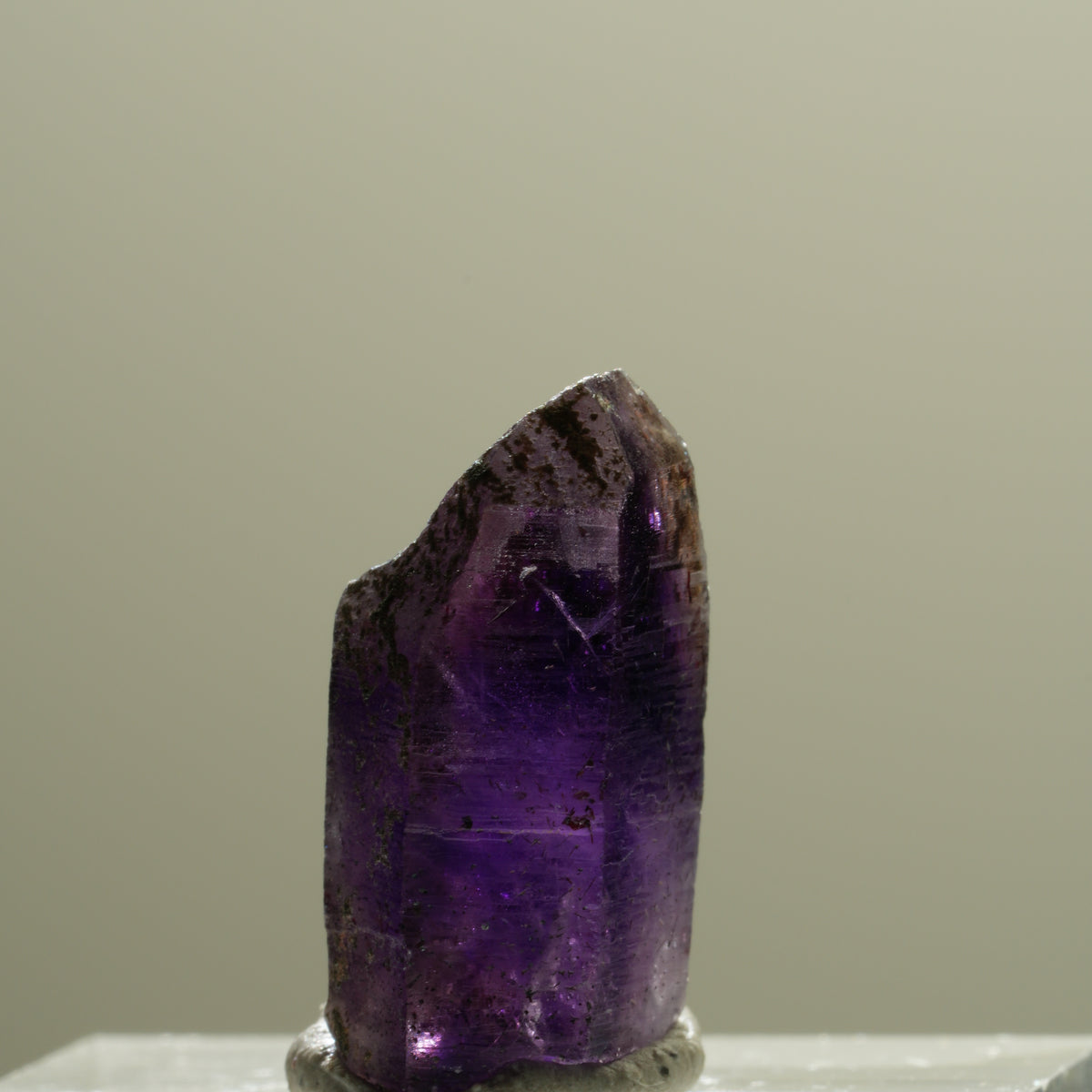 Seltene Skelett Phantom Amethyst Spitze Goboboseb, Namibia 19*11*8mm #14271