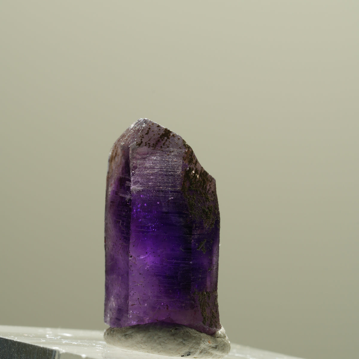 Seltene Skelett Phantom Amethyst Spitze Goboboseb, Namibia 19*11*8mm #14271