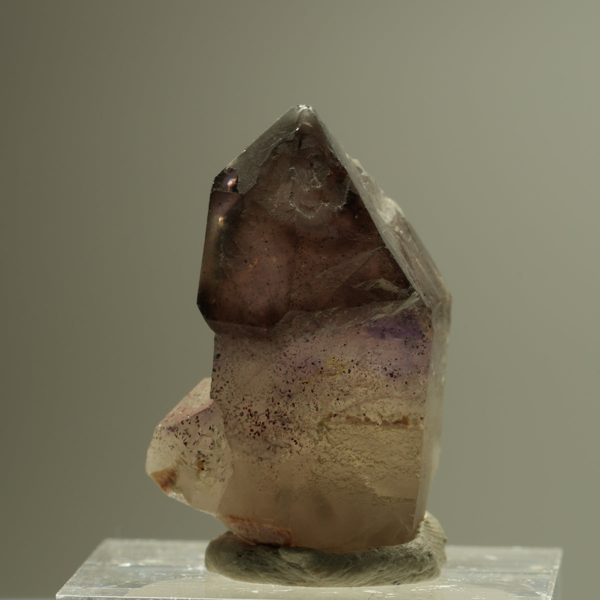 Seltene Phantom Amethyst Skelett Zepter Spitze Brandberg, Namibia 29*19*14mm #14276