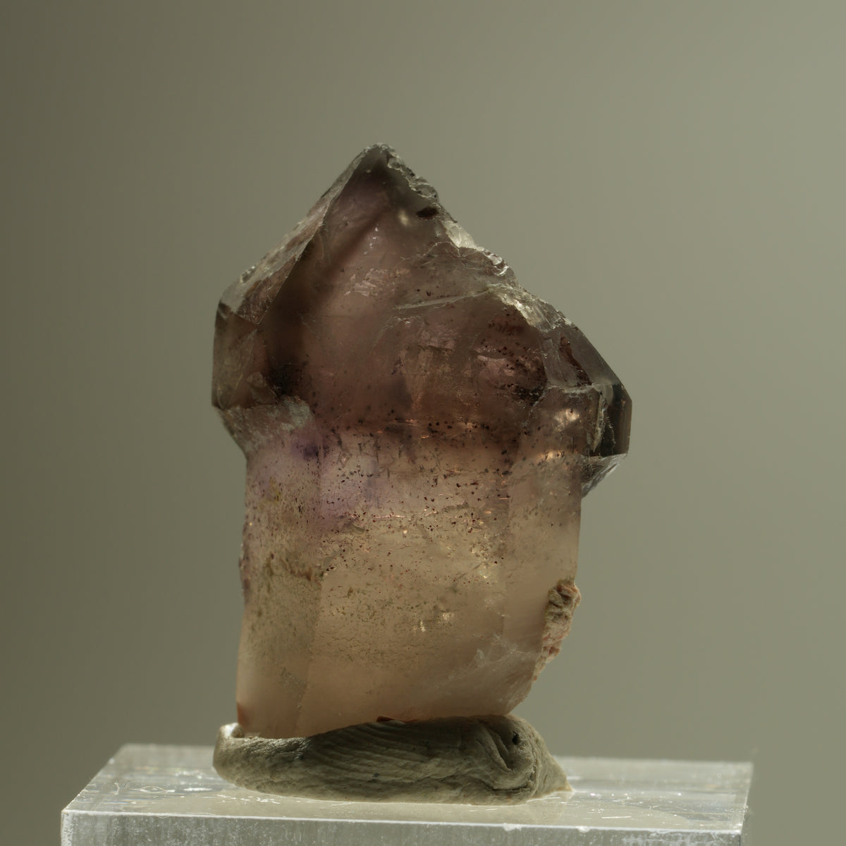 Seltene Phantom Amethyst Skelett Zepter Spitze Brandberg, Namibia 29*19*14mm #14276