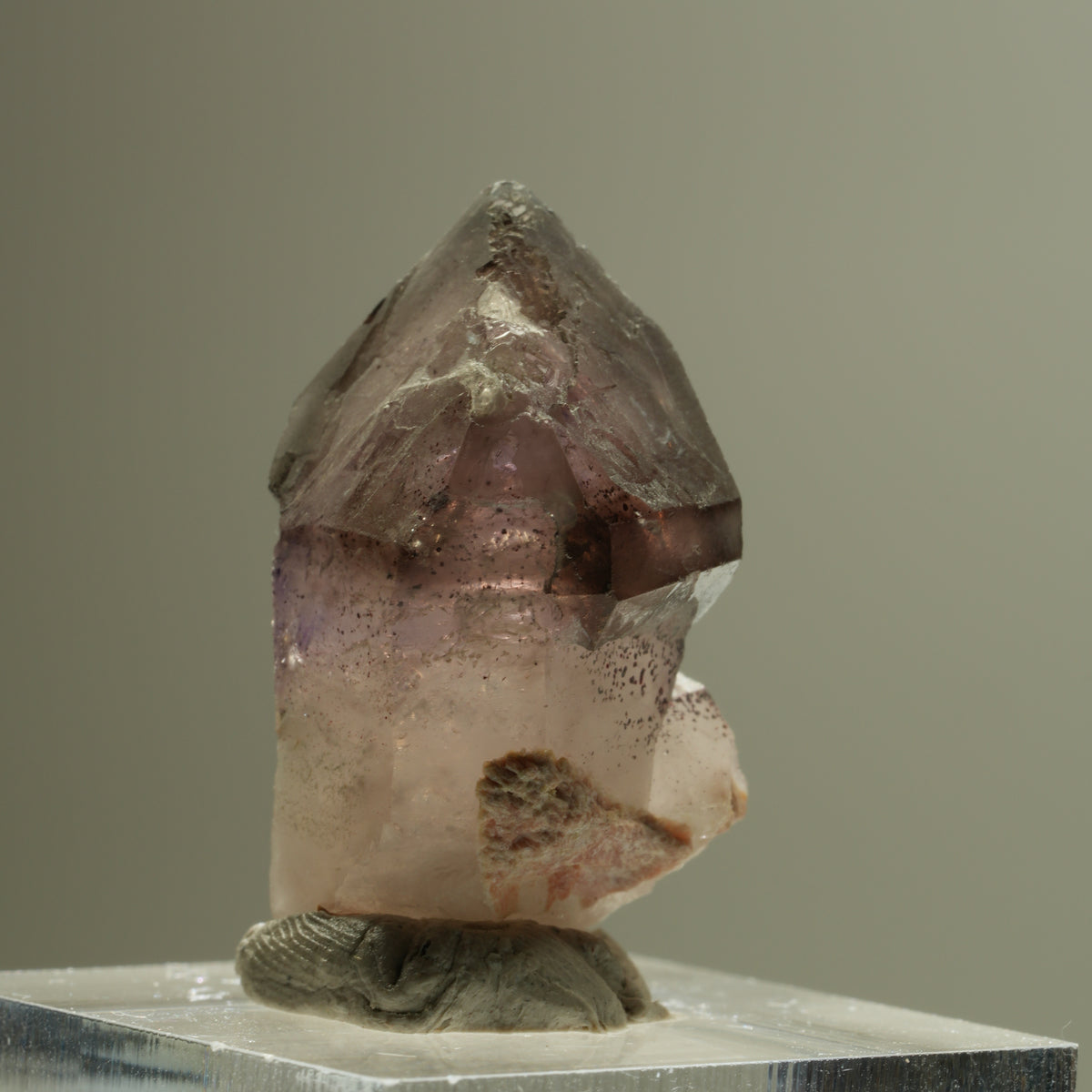 Seltene Phantom Amethyst Skelett Zepter Spitze Brandberg, Namibia 29*19*14mm #14276