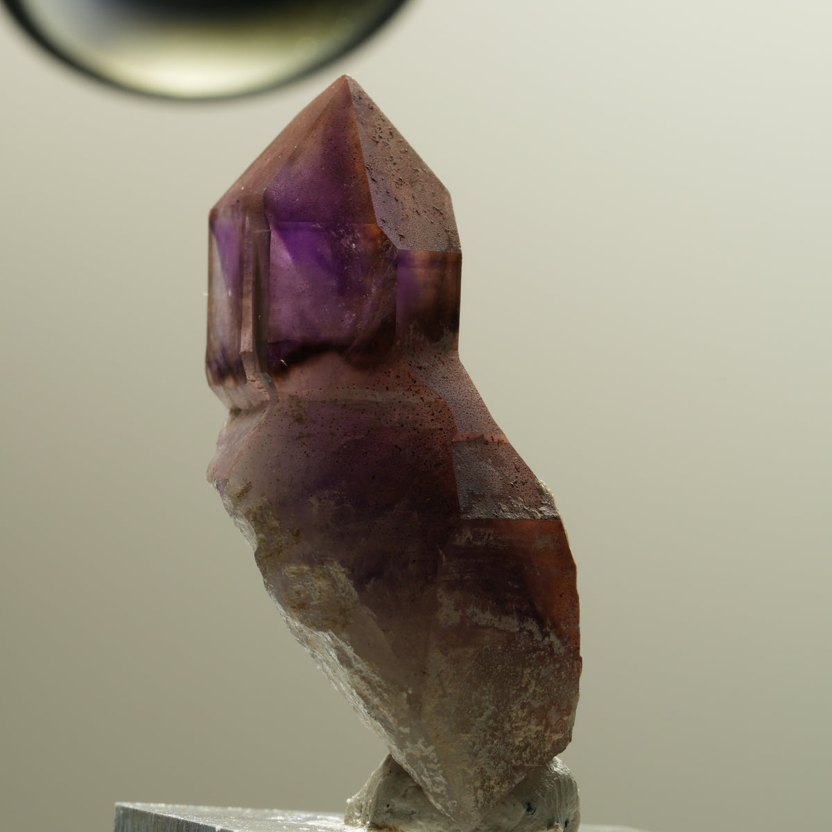 Seltene Phantom Amethyst Skelett Zepter Spitze Brandberg, Namibia 41*22*15mm #14279