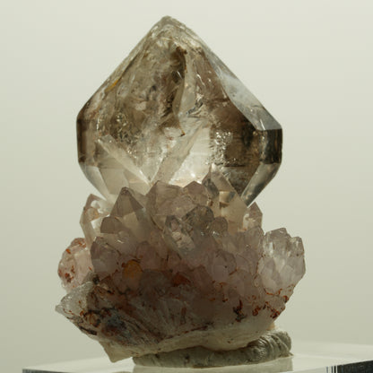 Skelett Fenster Phantom Rauchquarz Zepter Spitze Goboboseb, Namibia 34*26*24mm #14280