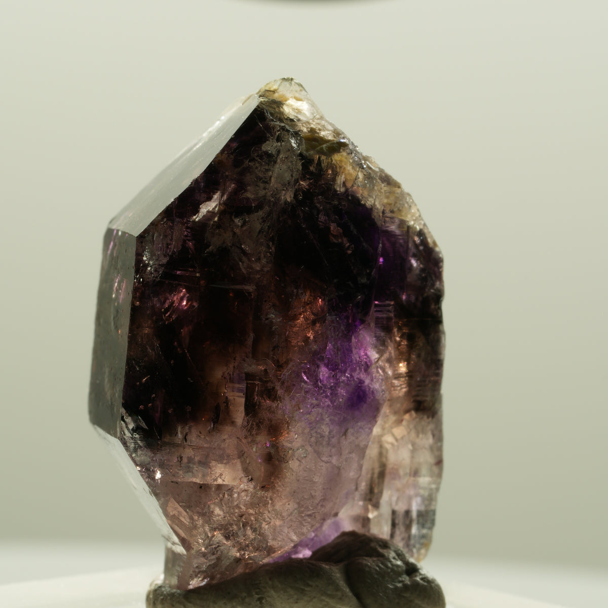 Enhydro Skelett Phantom Amethyst Zepter Spitze, 1x Blase Brandberg, Namibia 30*21*15mm #14282
