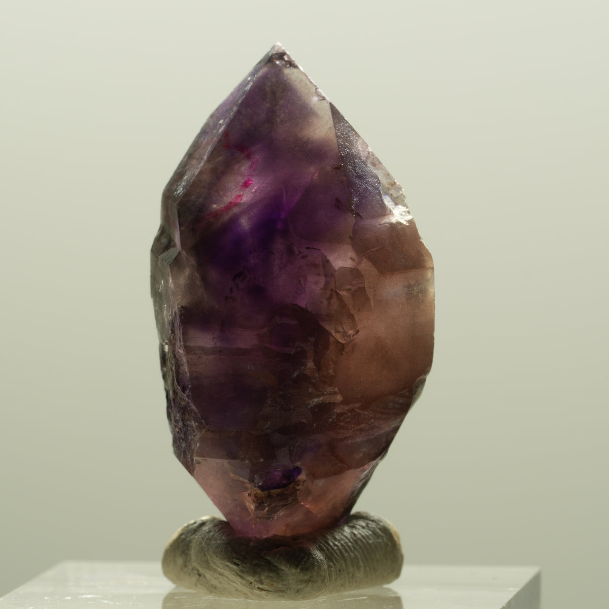 Enhydro Skelett Phantom Amethyst Doppelender, 1x Blase Brandberg, Namibia 32*17*15mm #14283
