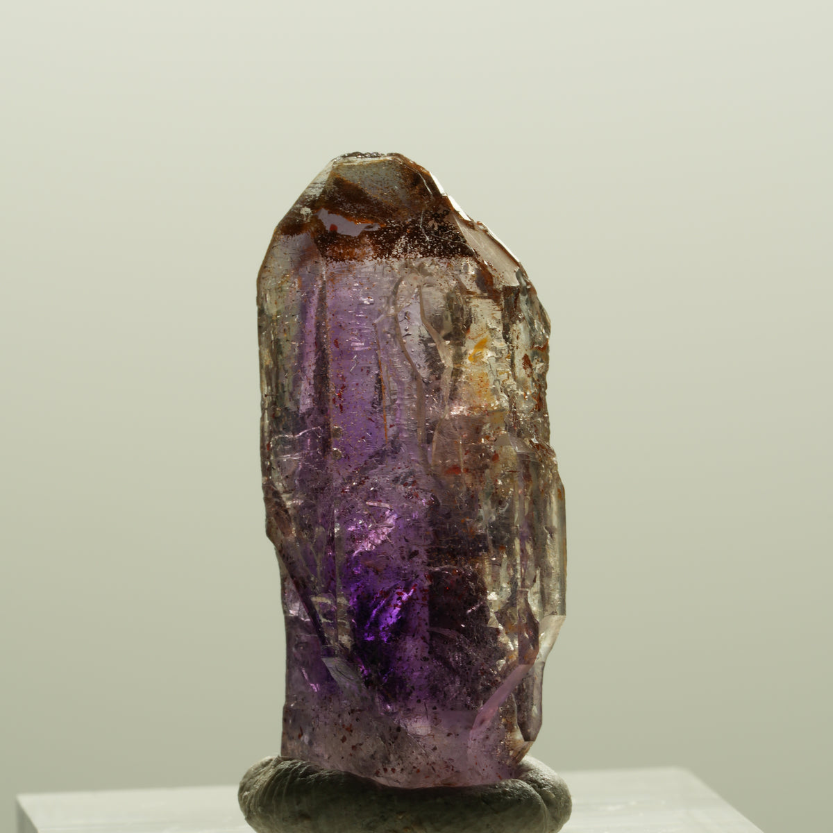 Seltene Skelett Phantom Amethyst Spitze Brandberg, Namibia 28*13*10mm #14284