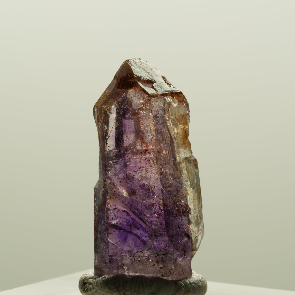 Seltene Skelett Phantom Amethyst Spitze Brandberg, Namibia 28*13*10mm #14284