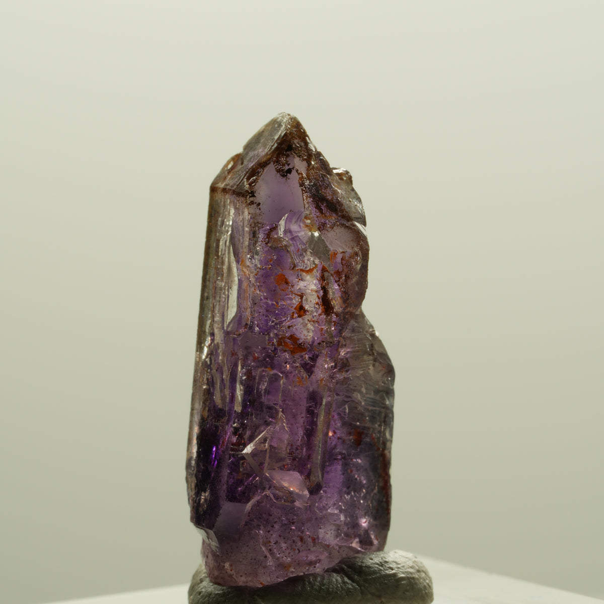 Seltene Skelett Phantom Amethyst Spitze Brandberg, Namibia 28*13*10mm #14284