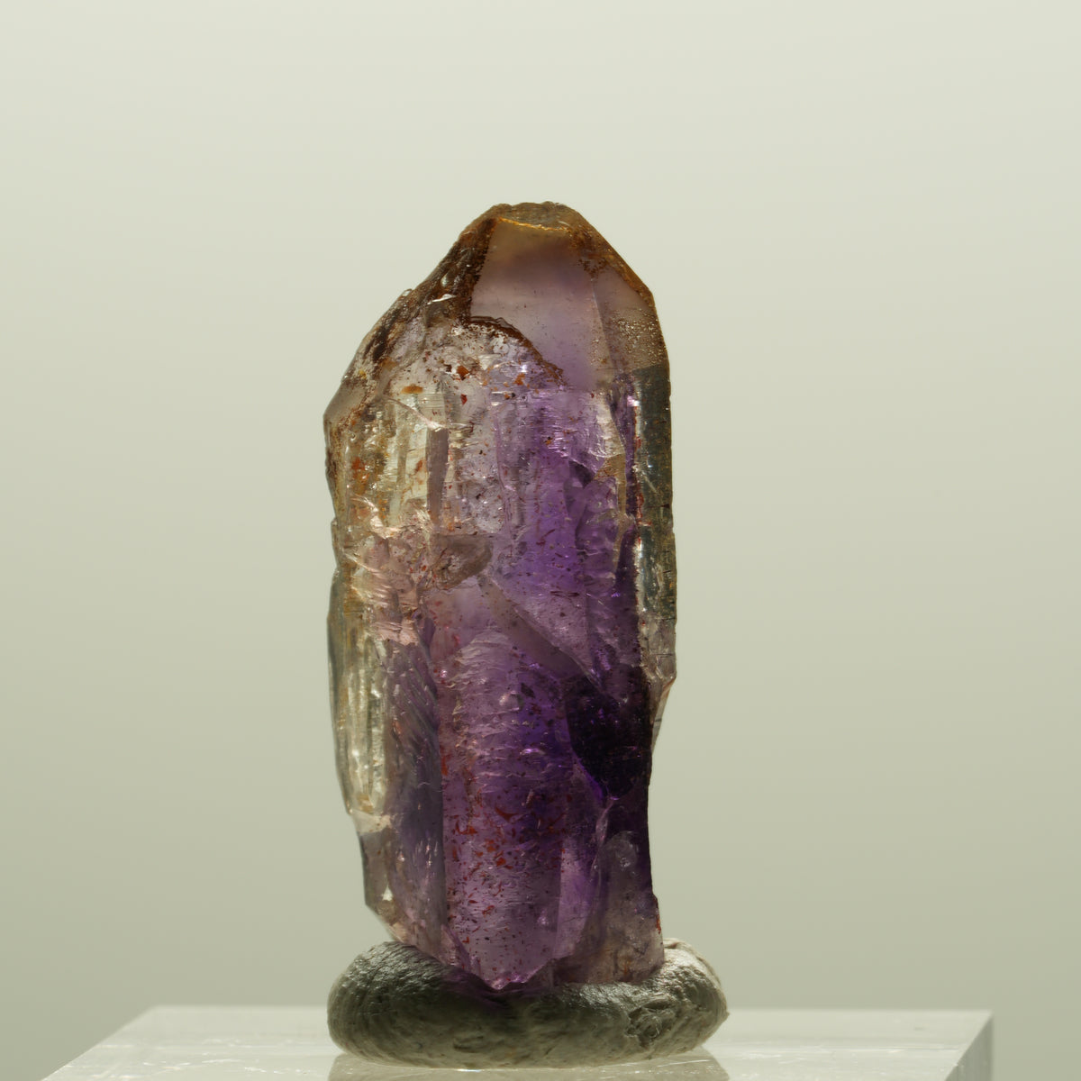 Seltene Skelett Phantom Amethyst Spitze Brandberg, Namibia 28*13*10mm #14284