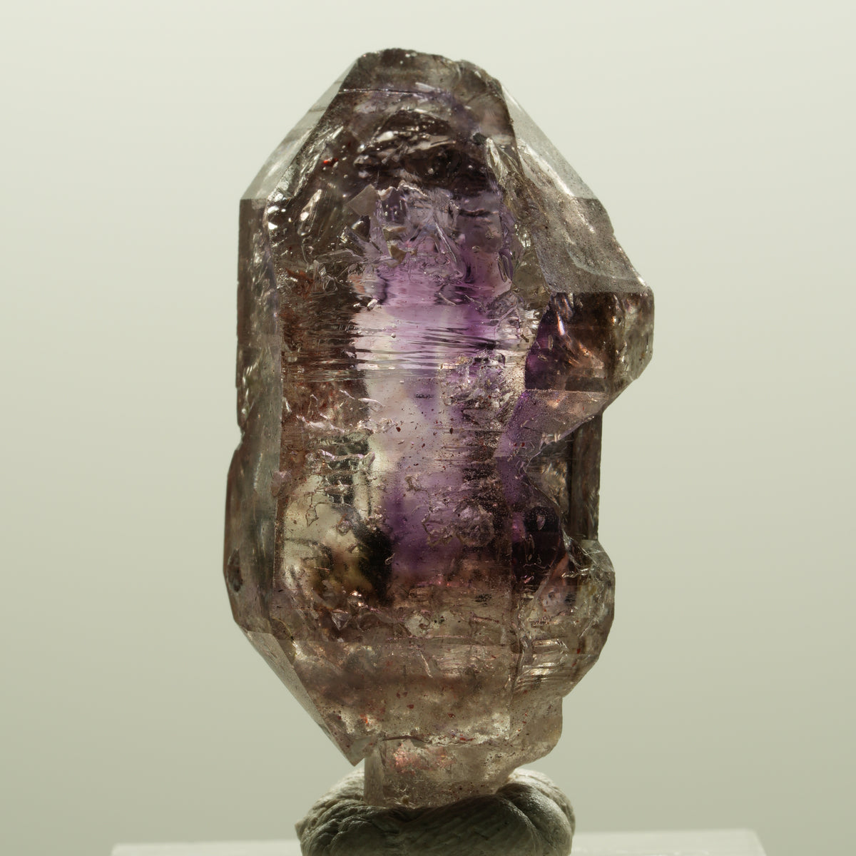Seltene Phantom Amethyst Skelett Zepter Spitze Brandberg, Namibia 37*19*15mm #14285