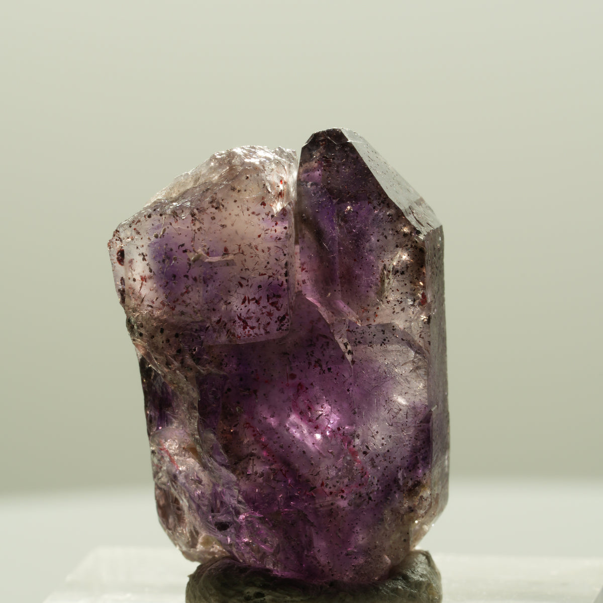 Enhydro Skelett Phantom Amethyst Spitze, 3x Blase Brandberg, Namibia 26*18*14mm #14286