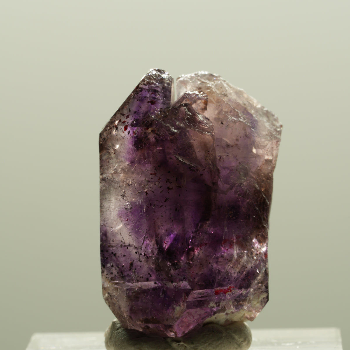Enhydro Skelett Phantom Amethyst Spitze, 3x Blase Brandberg, Namibia 26*18*14mm #14286