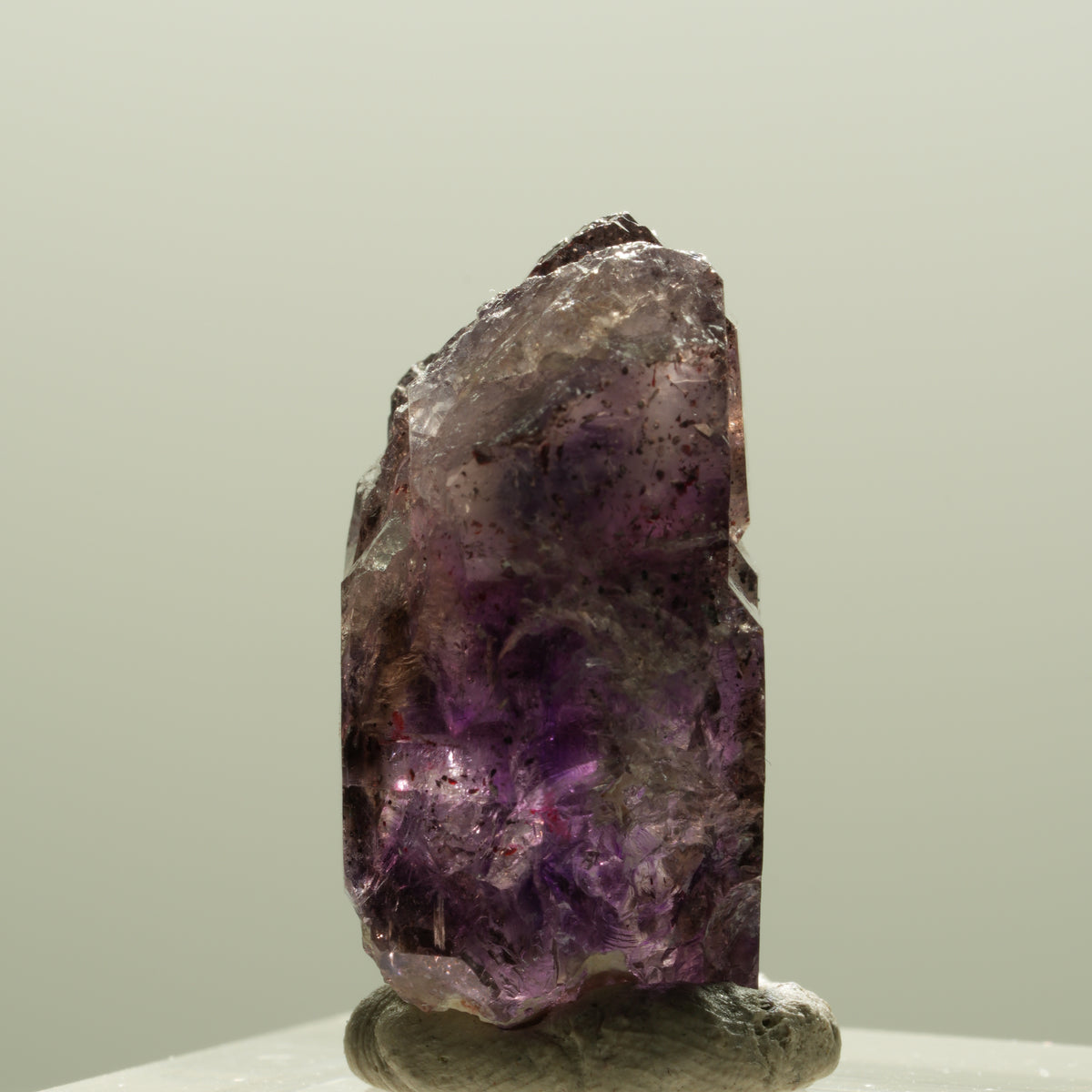 Enhydro Skelett Phantom Amethyst Spitze, 3x Blase Brandberg, Namibia 26*18*14mm #14286