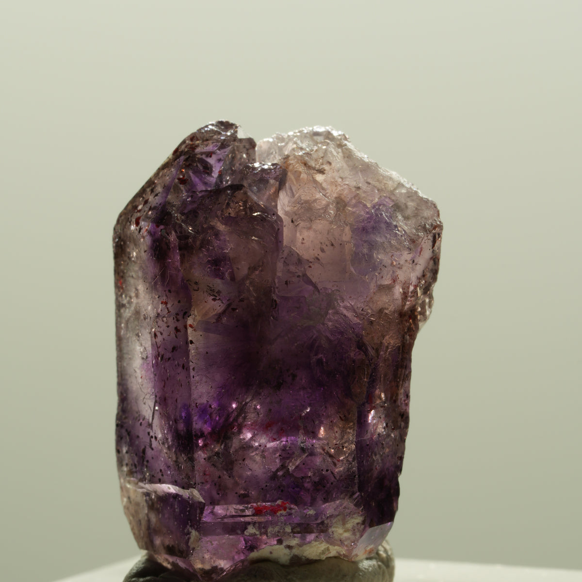 Enhydro Skelett Phantom Amethyst Spitze, 3x Blase Brandberg, Namibia 26*18*14mm #14286