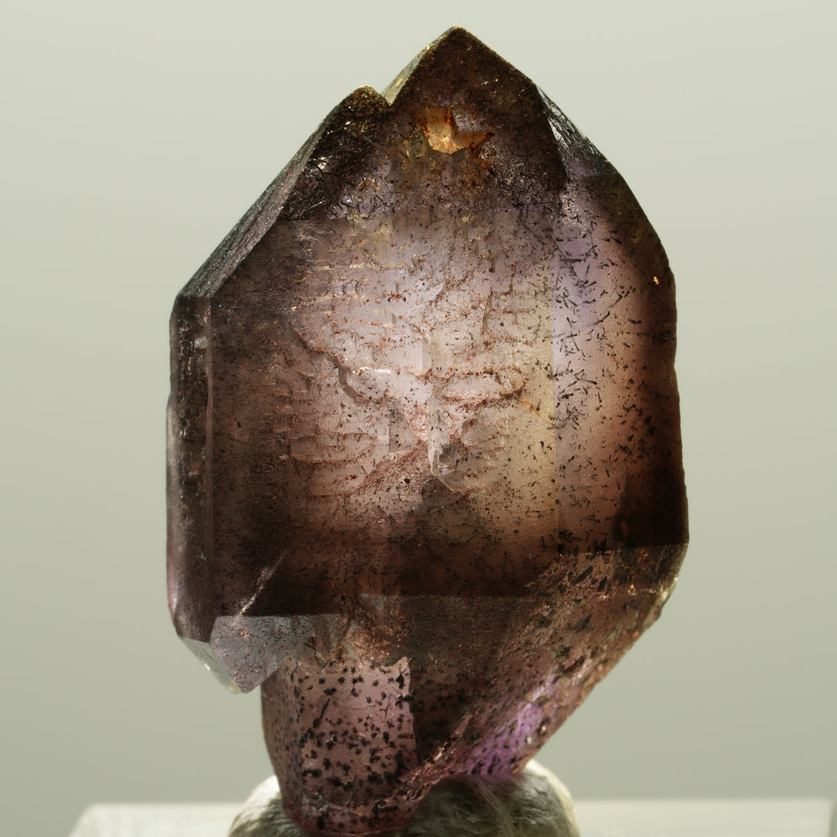 Skelett Phantom Amethyst Doppelender Zepter Spitze Brandberg, Namibia 32*20*16mm #14287