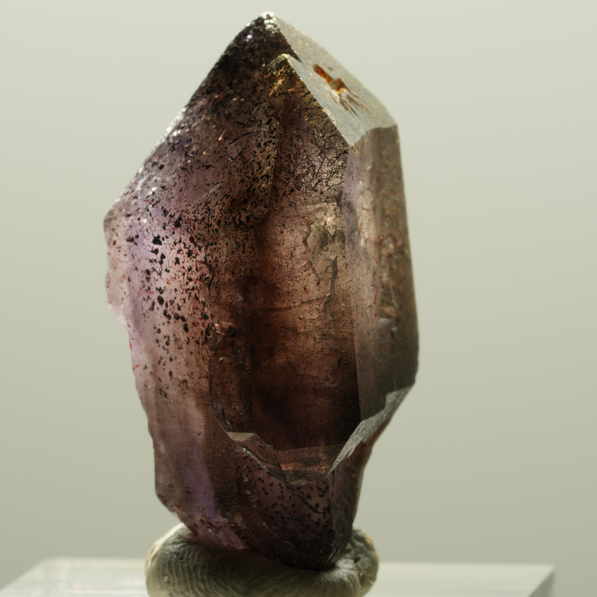 Skelett Phantom Amethyst Doppelender Zepter Spitze Brandberg, Namibia 32*20*16mm #14287