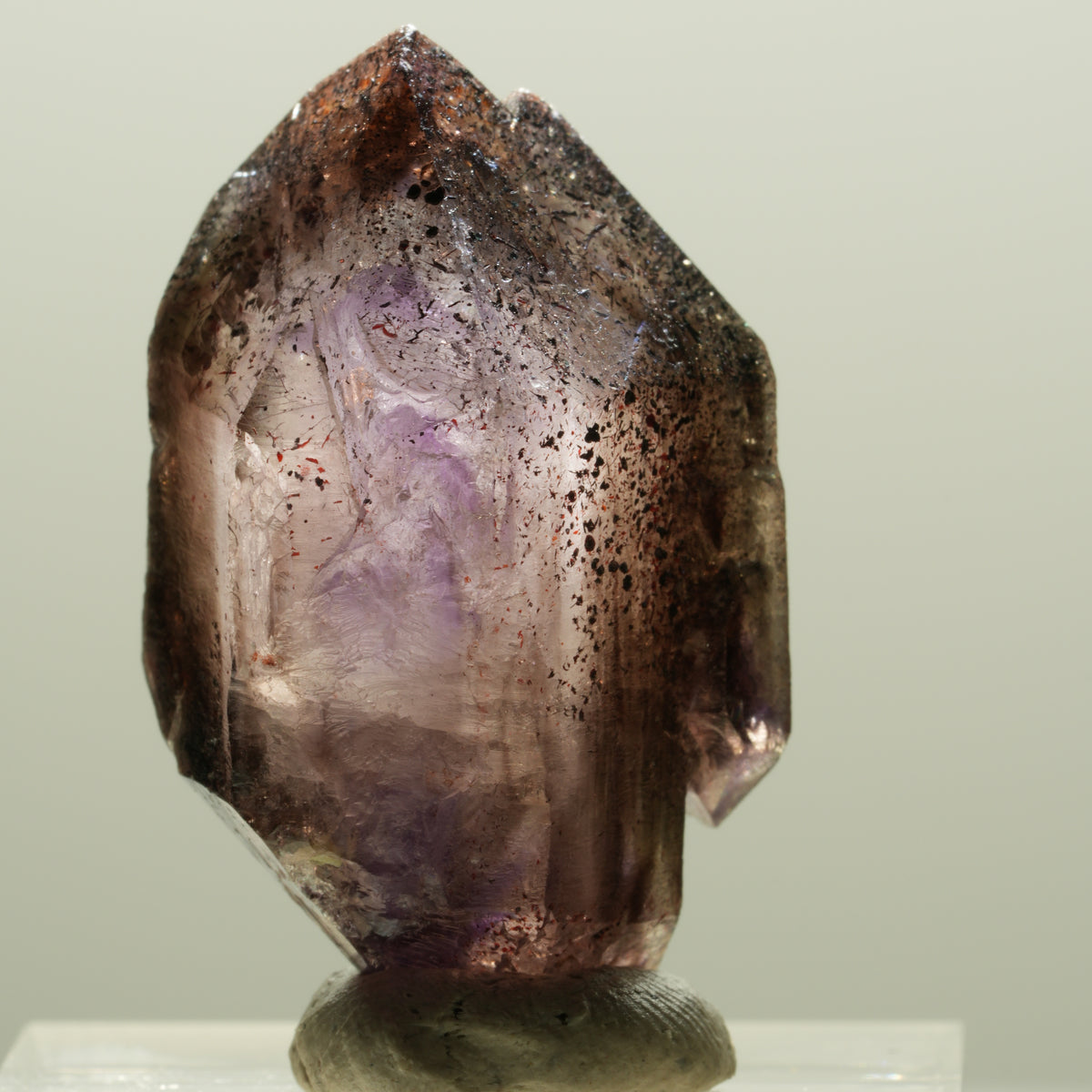 Skelett Phantom Amethyst Doppelender Zepter Spitze Brandberg, Namibia 32*20*16mm #14287