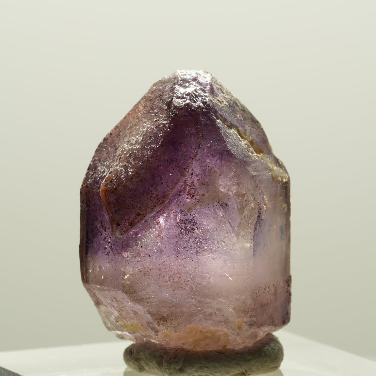Enhydro Skelett Phantom Amethyst mit Hämatit, 1x Blase Brandberg, Namibia 25*17*18mm #14288