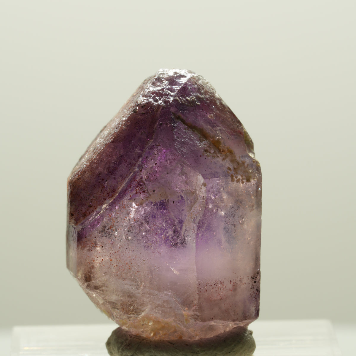 Enhydro Skelett Phantom Amethyst mit Hämatit, 1x Blase Brandberg, Namibia 25*17*18mm #14288