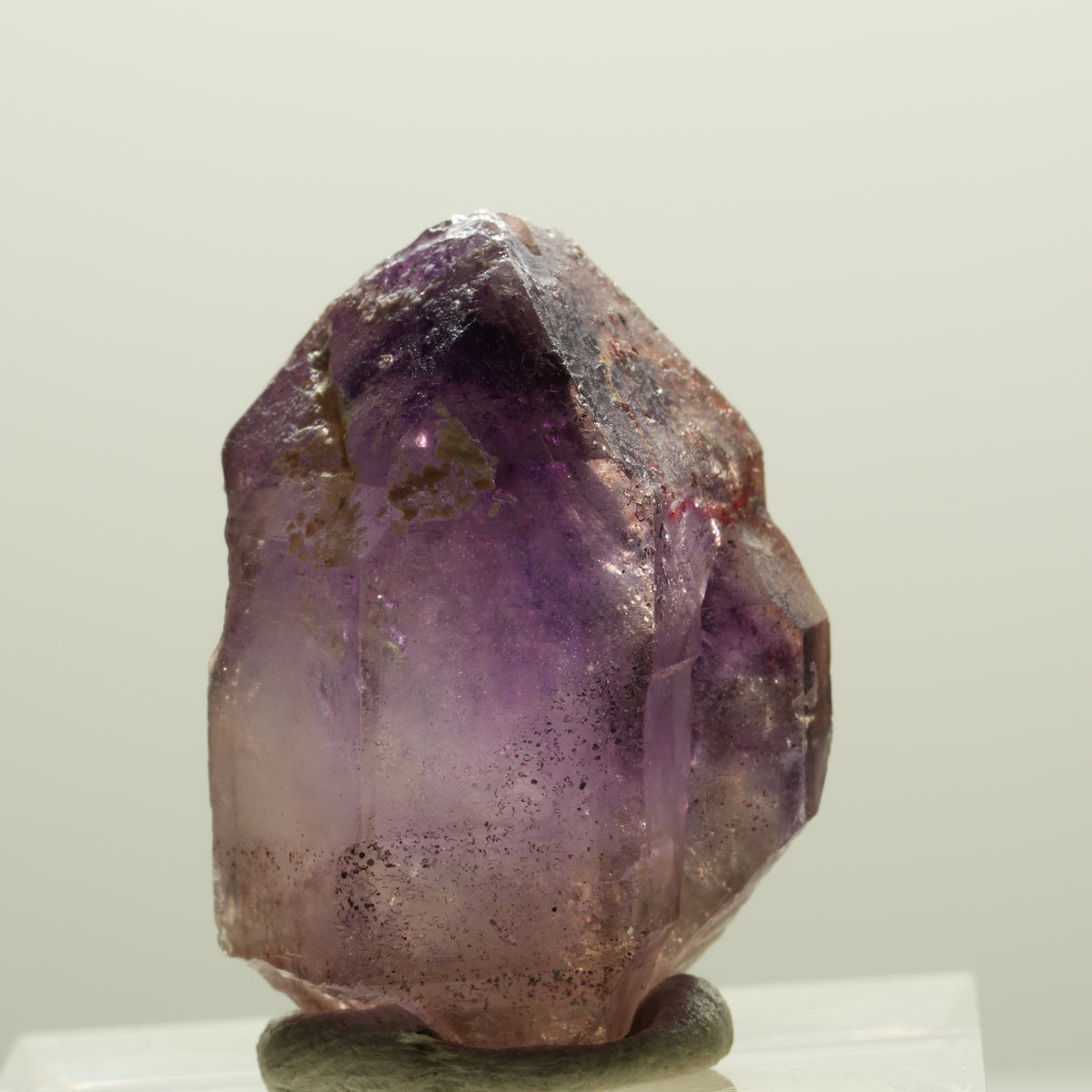 Enhydro Skelett Phantom Amethyst mit Hämatit, 1x Blase Brandberg, Namibia 25*17*18mm #14288