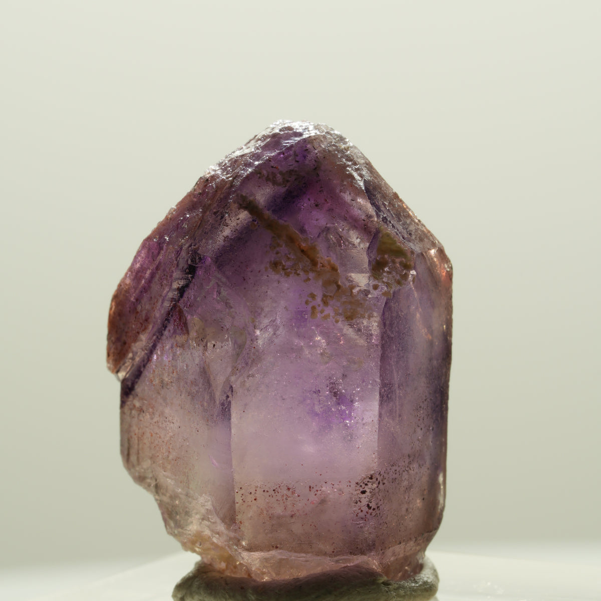Enhydro Skelett Phantom Amethyst mit Hämatit, 1x Blase Brandberg, Namibia 25*17*18mm #14288