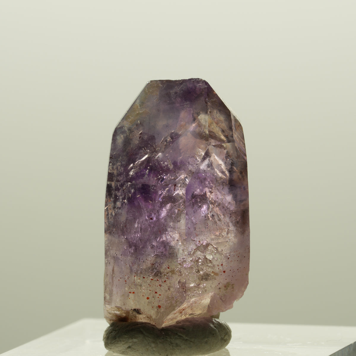 Seltene Skelett Phantom Amethyst Spitze Brandberg, Namibia 25*13*11mm #14289