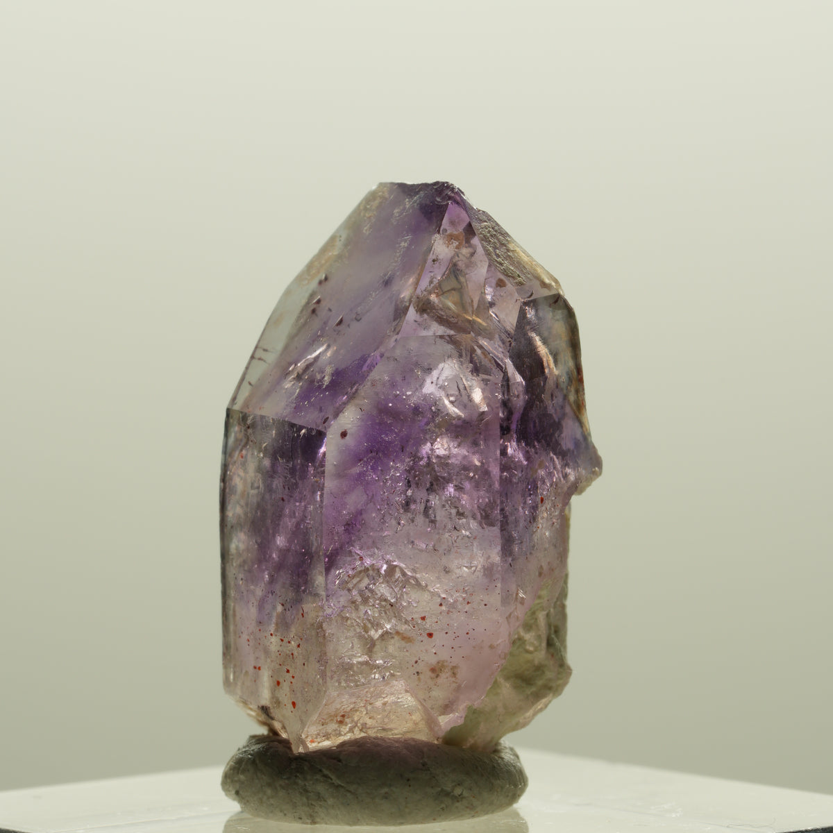Seltene Skelett Phantom Amethyst Spitze Brandberg, Namibia 25*13*11mm #14289