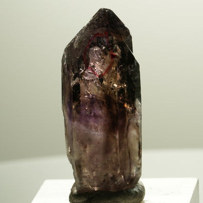 Enhydro Skelett Phantom Amethyst Spitze, 1x Blase Brandberg, Namibia 35*14*12mm #14292