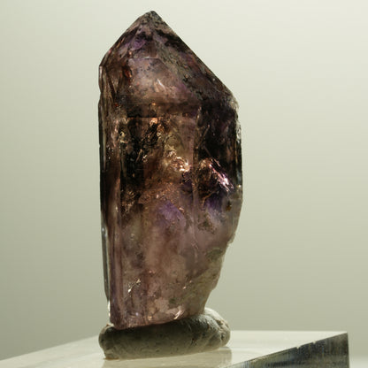 Enhydro Skelett Phantom Amethyst Spitze, 1x Blase Brandberg, Namibia 35*14*12mm #14292