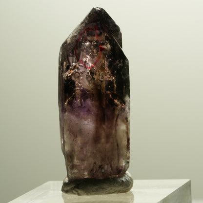 Enhydro Skelett Phantom Amethyst Spitze, 1x Blase Brandberg, Namibia 35*14*12mm #14292