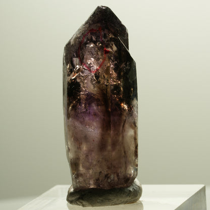 Enhydro Skelett Phantom Amethyst Spitze, 1x Blase Brandberg, Namibia 35*14*12mm #14292