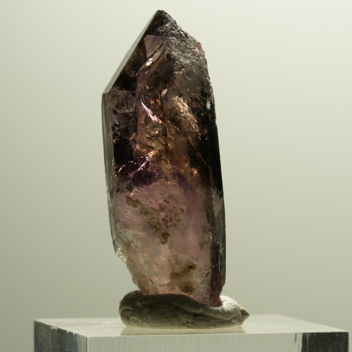 Enhydro Skelett Phantom Amethyst Spitze, 1x Blase Brandberg, Namibia 35*14*12mm #14292
