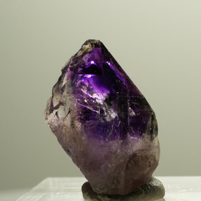 Seltene Phantom Skelett Amethyst mit Eisen Spitze Goboboseb, Namibia 22*14*13mm #14293