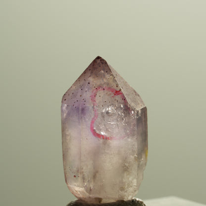 Enhydro Skelett Phantom Amethyst Zepter Spitze, 1x Blase Brandberg, Namibia 21*10*10mm #14294