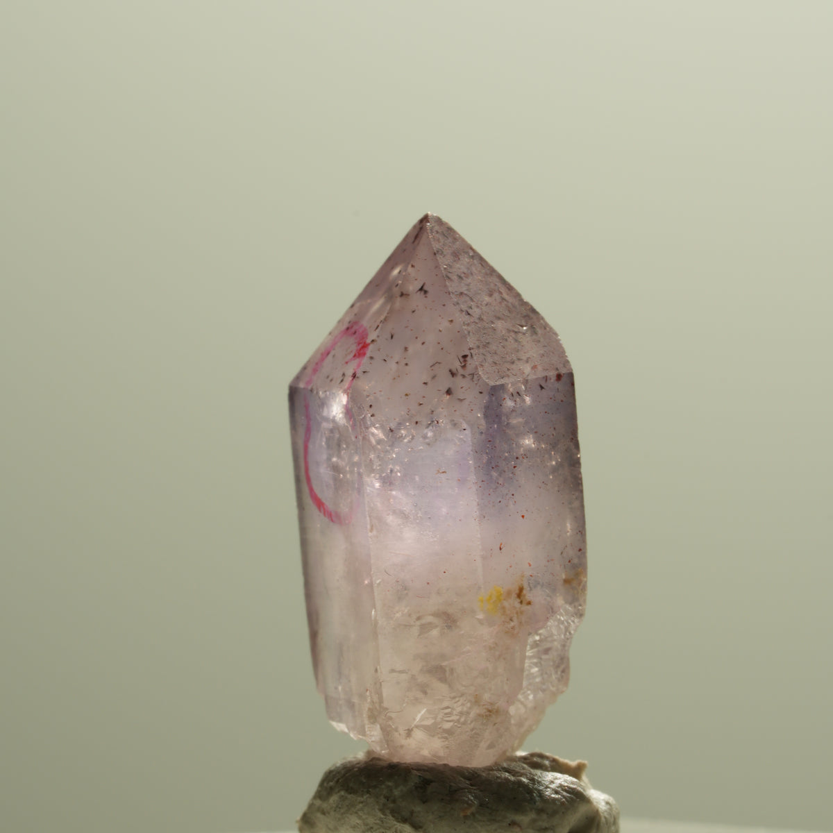 Enhydro Skelett Phantom Amethyst Zepter Spitze, 1x Blase Brandberg, Namibia 21*10*10mm #14294