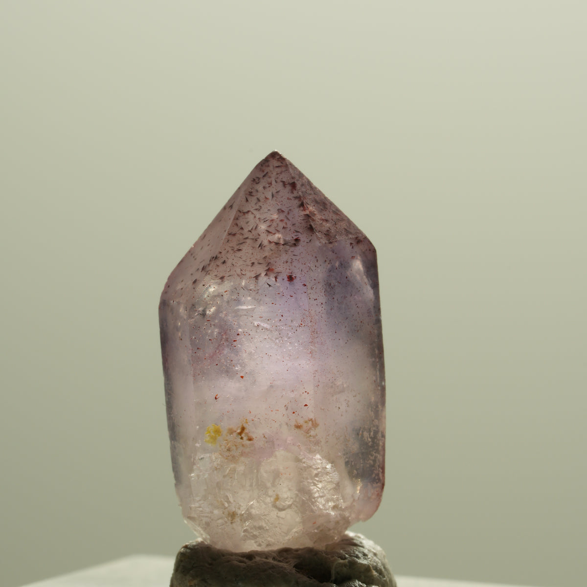 Enhydro Skelett Phantom Amethyst Zepter Spitze, 1x Blase Brandberg, Namibia 21*10*10mm #14294