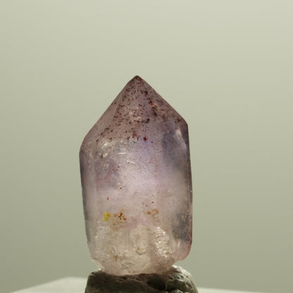 Enhydro Skelett Phantom Amethyst Zepter Spitze, 1x Blase Brandberg, Namibia 21*10*10mm #14294