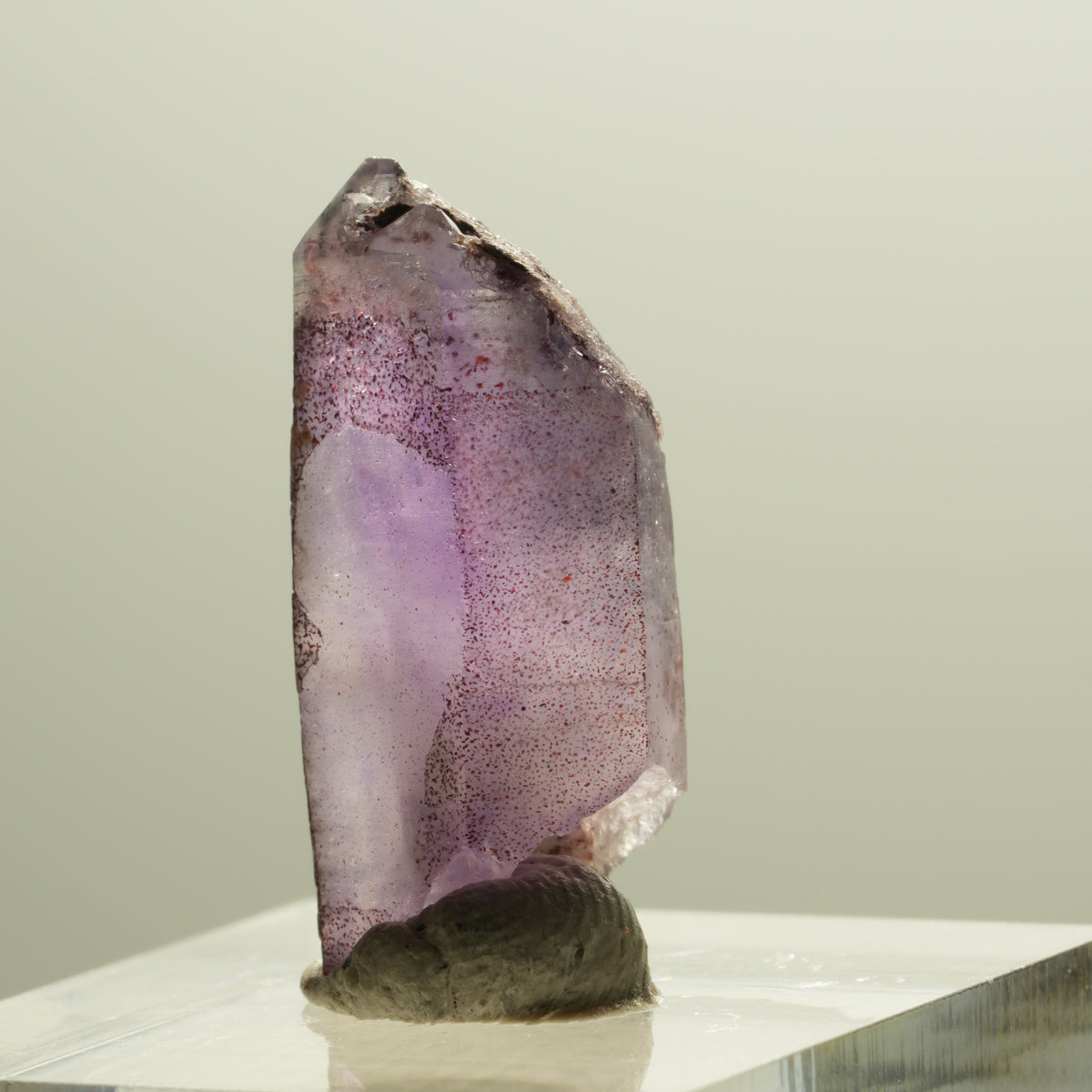 Seltene Skelett Phantom Amethyst Spitze Brandberg, Namibia 25*11*8mm #14297