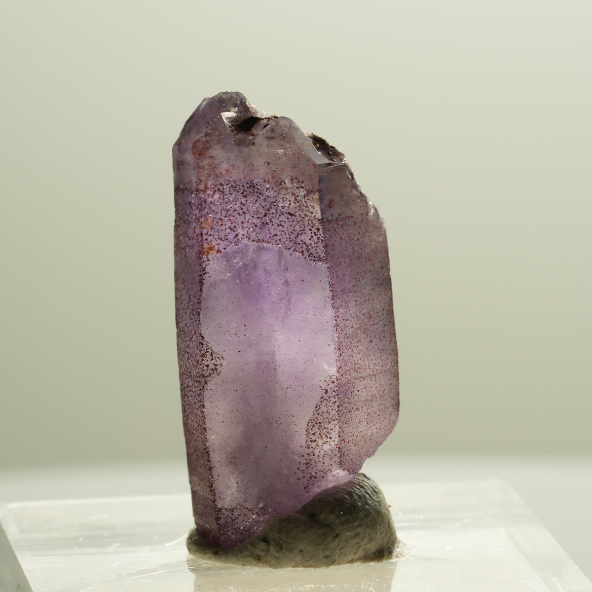 Seltene Skelett Phantom Amethyst Spitze Brandberg, Namibia 25*11*8mm #14297