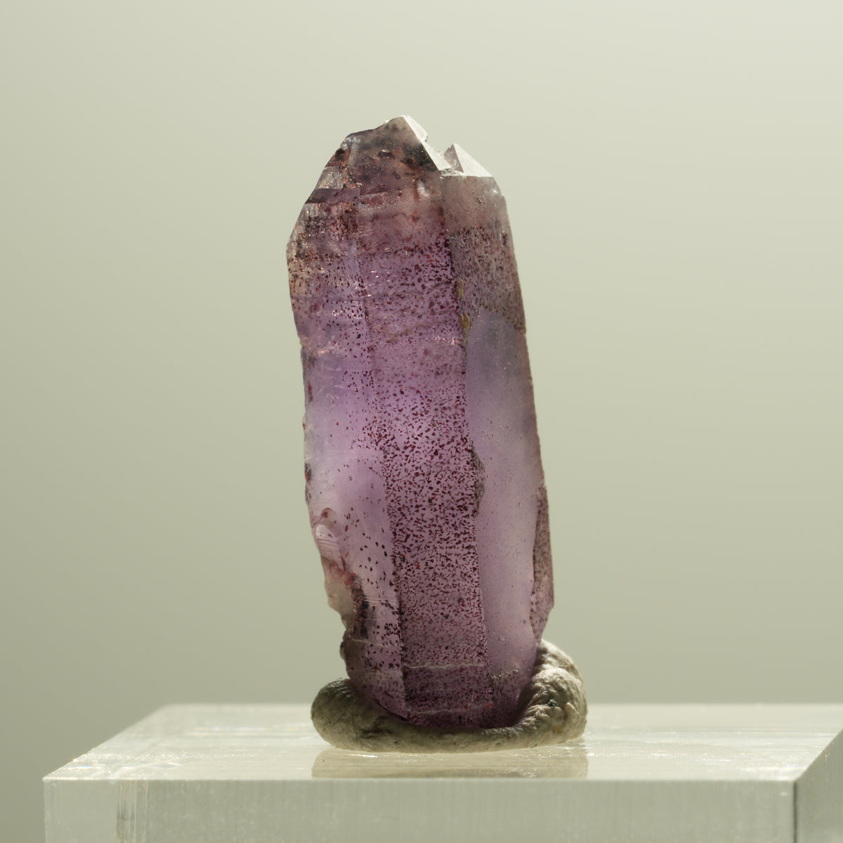 Seltene Skelett Phantom Amethyst Spitze Brandberg, Namibia 25*11*8mm #14297