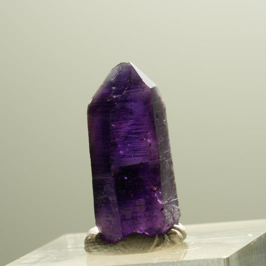 Seltene Skelett Phantom Amethyst Spitze Brandberg, Namibia 21*11*9mm #14298
